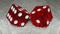 Red Transparent Dice Pair