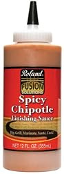 Roland Spicy Chipotle Finishing Sauce, 12-Ounce Squeeze Bottle (Pack of 3)
