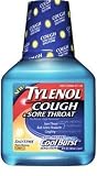 Tylenol Acetaminophen Cough & Sore Throat Daytime Liquid, 8-Ounce Bottles (Pack of 3)
