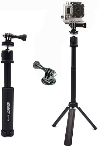 Fotomate® Universal Compact Mini Aluminum Tripod-Momopod In One Stand Three Legs Support Multi-purpose Tablepod for Digital Video Digital Camera Pocket Camera Canon / Sony / Nikon Flash Bracket Gopro Hero 3+/3/2/1 With 1/4 Inch Tripod Adapter And Aluminum Long Screw