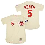 Cincinnati Reds Authentic 1969 Johnny Bench Home Jersey by Mitchell & Ness