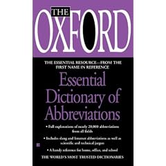 The Oxford Essential Dictionary of Abbreviations (Oxford Essential) (Taschenbuch)