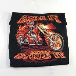 Ride It Like You Stole It Short Sleeve Blk Shirt Large