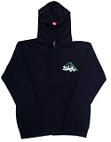 4181aG4 DBL. SL160  Quiksilver Mens Zip Up Hoodie Black Medium