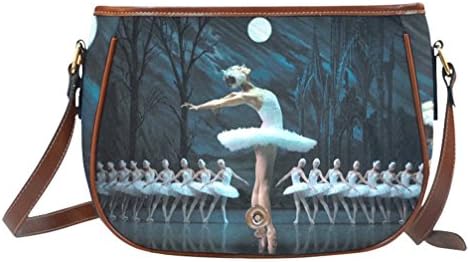 Fashion Fabric Saddle Bags Unisex Waterproof Saddlebags with St Petersburg Ballet Background (Small)