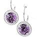 Cute 4.30ct Round Purple Amethyst & Diamond title=