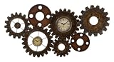 Click Clock Antiques Finished Metal Wall Decor 34x17 
