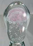 Murano Handcraft Huge Pink Jellyfish in Glass Art Sculpture