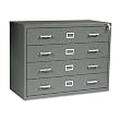 Computer Disk/Data Cabinet,37"x17-3/8"x27-3/4",Charcoal GY