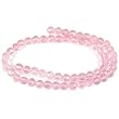 Pink Faceted Round FP Chinese Crystal Beads 6mm 1 St
