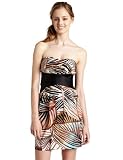 Teeze Me Juniors Tropical Print 2 Pocket Tube Dress