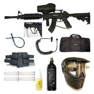 TIPPMANN A5 PAINTBALL Marker Gun M4 RIS SNIPER SET