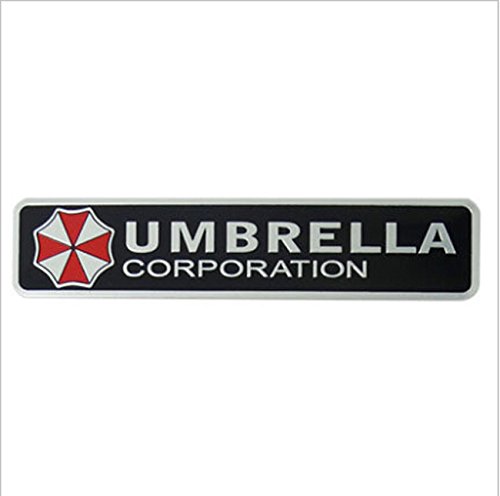 Salusy Car Alloy UMBRELLA CORPORATION Emblem Badge Fenders Decal Sticker