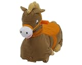Cuddle n Ride Plush Pony Ride On -Brown