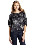 AG Adriano Goldschmied Womens Cropped Peasant Top