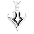 Unique Arrow Pendant Necklace Sterling Silver