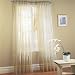 Sheer Ivory Voile Window Panel Coverings - Set of 2 Rod Pocket Window Treatments