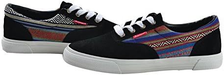 Babihaus Men's Patchwork Cow Suede Canvas Leisure Flat Sneaker Shoe US 8.5