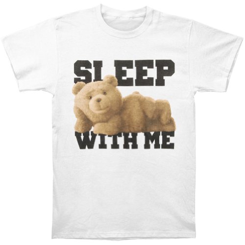 Ted Sleep With Men Men's White T-shirt