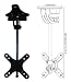 LCD mount Bracket Flip Down Ceiling or Under-Cabinet DLP HDTV Monitor 10-20 Tilt