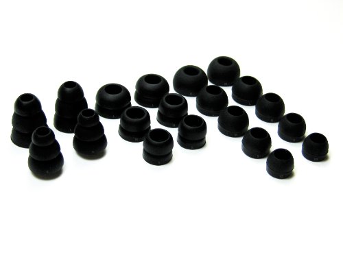 20pcs Ergonomic Fit Kit (DF-TF-5SZ) for Sennheiser IE Series, CX Series, CXC Series, CXL Series, OCX Series, and MM Series In Ear Earphones Headsets - Replacement Eartips Earbuds Eargels