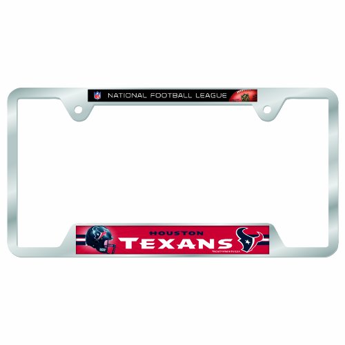 NFL Houston Texans Metal License Plate Frame