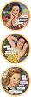 umbrella in my drink / warning label / safe or sorry Coaster Set by anne taintor