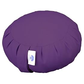 Meditation Cushion, Support Cushion - Zafu (Buckwheat) Purple
