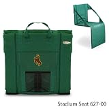 Wyoming Cowboys Padded Lightweight Stadium Seat - Black w/Digital Print
