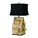 AF Lighting 7925-TL Horizon House Of Cards light 150W 3-Way Edison Base Table Lamp, Printed Vintage 