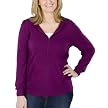 Mossimo&reg; Black Plus Ultrasoft Hoodie Sweater - Purple