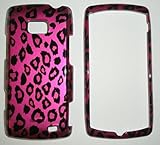 Hot Pink with Black Leopard Animal Pattern Snap on Hard Skin Shell Protecto ....