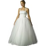White Tulle Ball Gown - Informal Bridal Gown, Prom Dress by Sean Collection (B8026) White