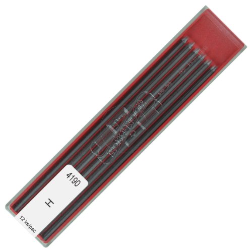Koh-i-noor 4190 H 2.0 mm Graphite Leads for Technical Drawing and Retouching.