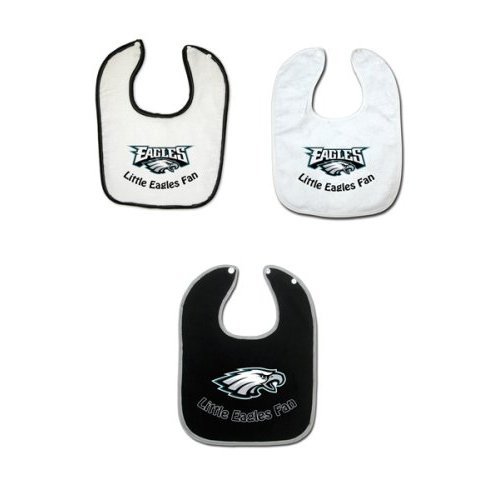 Philadelphia Eagles NFL Baby Bib Set 3 Pack