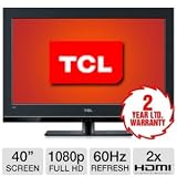 TCL - L40FHDP60 40-Inches  1080p LCD Television with Two Year Limited Parts and Labor Warranty -Black