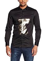 Armani Jeans Camisa Hombre (Negro)