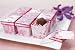 Asian Pink Brocade Boxes - 6 per package