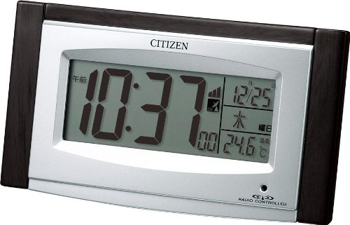CITIZEN (シチズン) 目覚し時計 パルデジットソーラーコンビ 温度表示 デジタル 電波時計 8RZ097-023