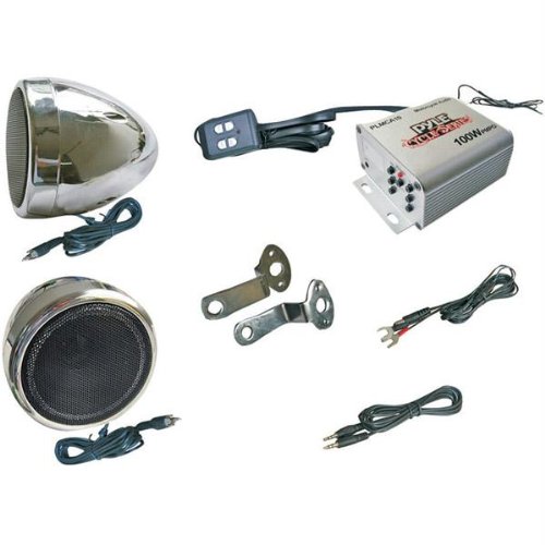 Handlebar-Mount Mini-Amp With Weatherproof Speakers Electric Tuning