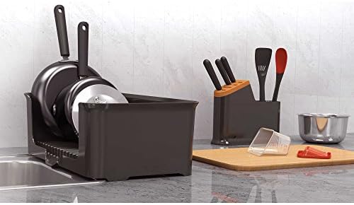 Cookware with 14 Piece Set and Black Space-Saving Box, Perfect for Instant On-the-Go Kitchen