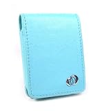 Apple 3rd Generation iPod Nano 4gb 8gb Video Premium Leather Flip Carrying Case with Rotating Belt Clip And Bundle With 3 Pcs Full Body Shield Protector - Available in 5 Colors, BLUE (MP3 Player NOT Included)