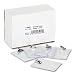 Advantus ID Badge Holder with Clip, Vertical Orientation, 3 x 4 Inches, Pre-Punched, Clear Vinyl, Box of 50 (AVT75457)