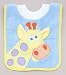 Giraffe Pullover Bib w/Washcloth