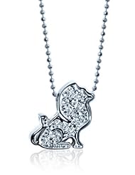 Alex Woo "Little Signs" Diamond and 14k White Gold Zodiac Pendant