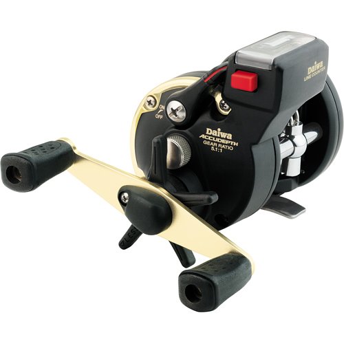 Daiwa Accudepth Plus Line Counter Levelwind Reel - Walleye Specialty with Dual Paddle Handle - Size 27