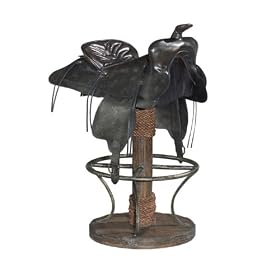 Shadow Mountain - Western Heritage - Barstool - Leather and Iron - red1036