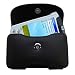 Horizontal Leather Case with Belt Clip/Loop for the HP iPAQ h5555 / h 5555