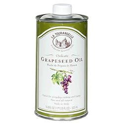 La Tourangelle Grapeseed Oil, 16.9-Ounce Cans (Pack of 4)