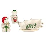 Lenox Holiday Carved Bear Salt & Pepper Set